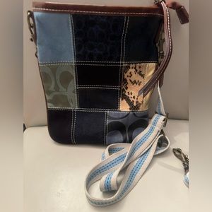 Coach multi colored crossbody bag